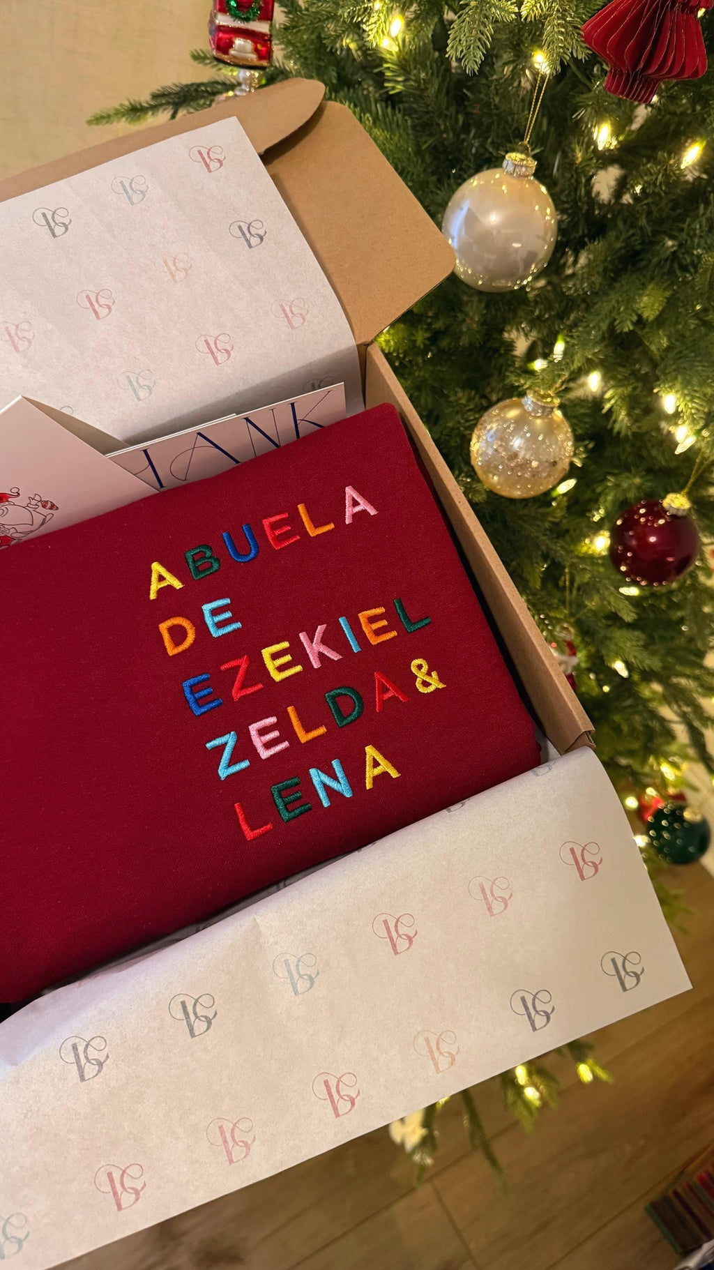 Custom Embroidered Nana Sweatshirt with Grandkids Names, Gift for Nana, Mother's Day Gift