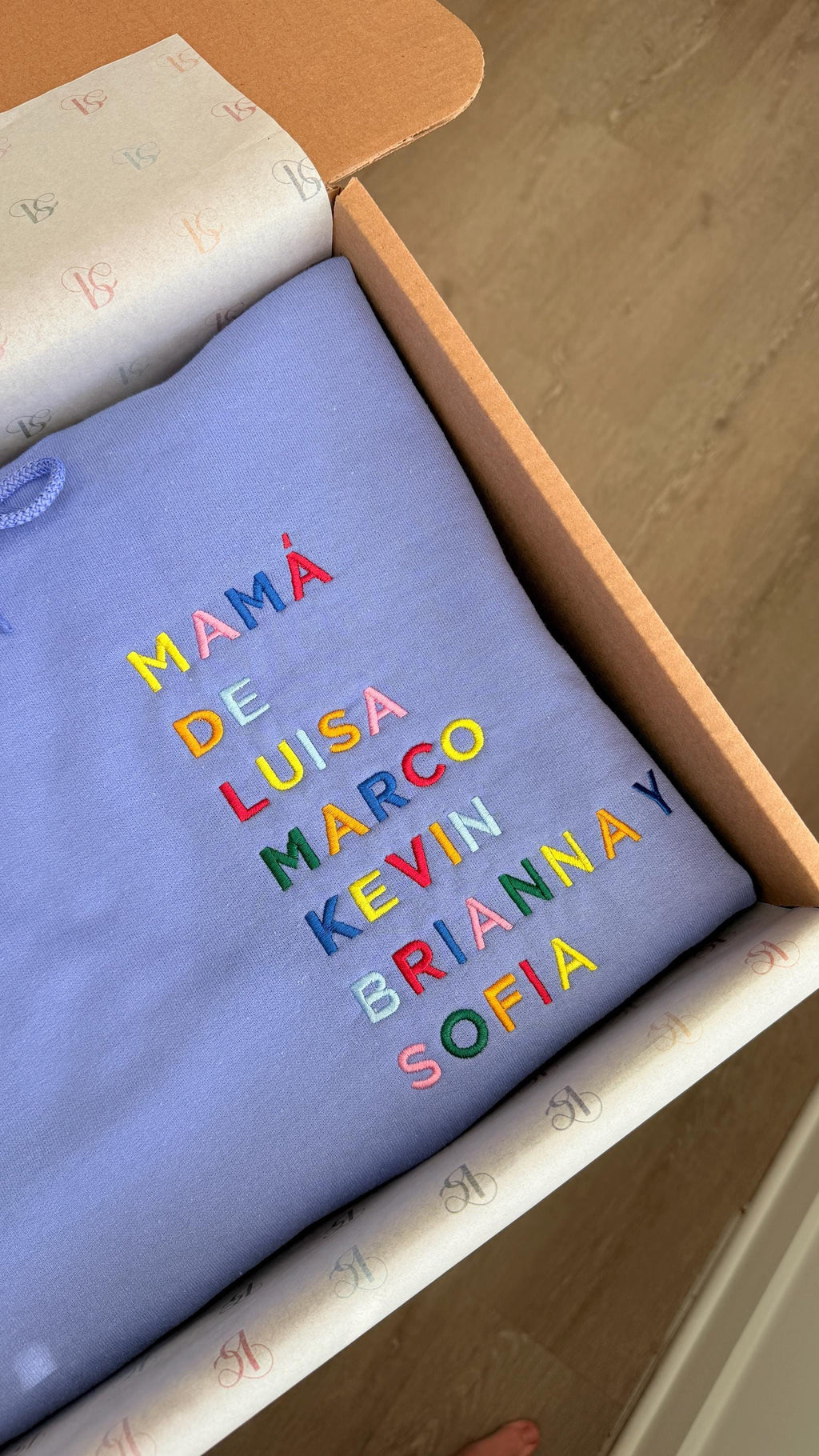 Custom Embroidered Nana Sweatshirt with Grandkids Names, Gift for Nana, Mother's Day Gift