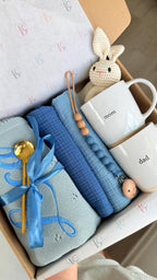 New Parents Gift Box for New Mom, New Dad & Baby, New Baby Gift Basket for the Whole Family, New Parent Care Package, New Mom and Dad Gifts