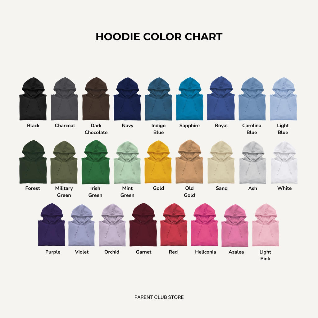 Custom Embroidered Hooded Sweatshirt with Kids Names, Mother's Day Gift, Gift for Mom Dad Grandma Grandpa, Nana Papa Hoodie, Auntie Gift
