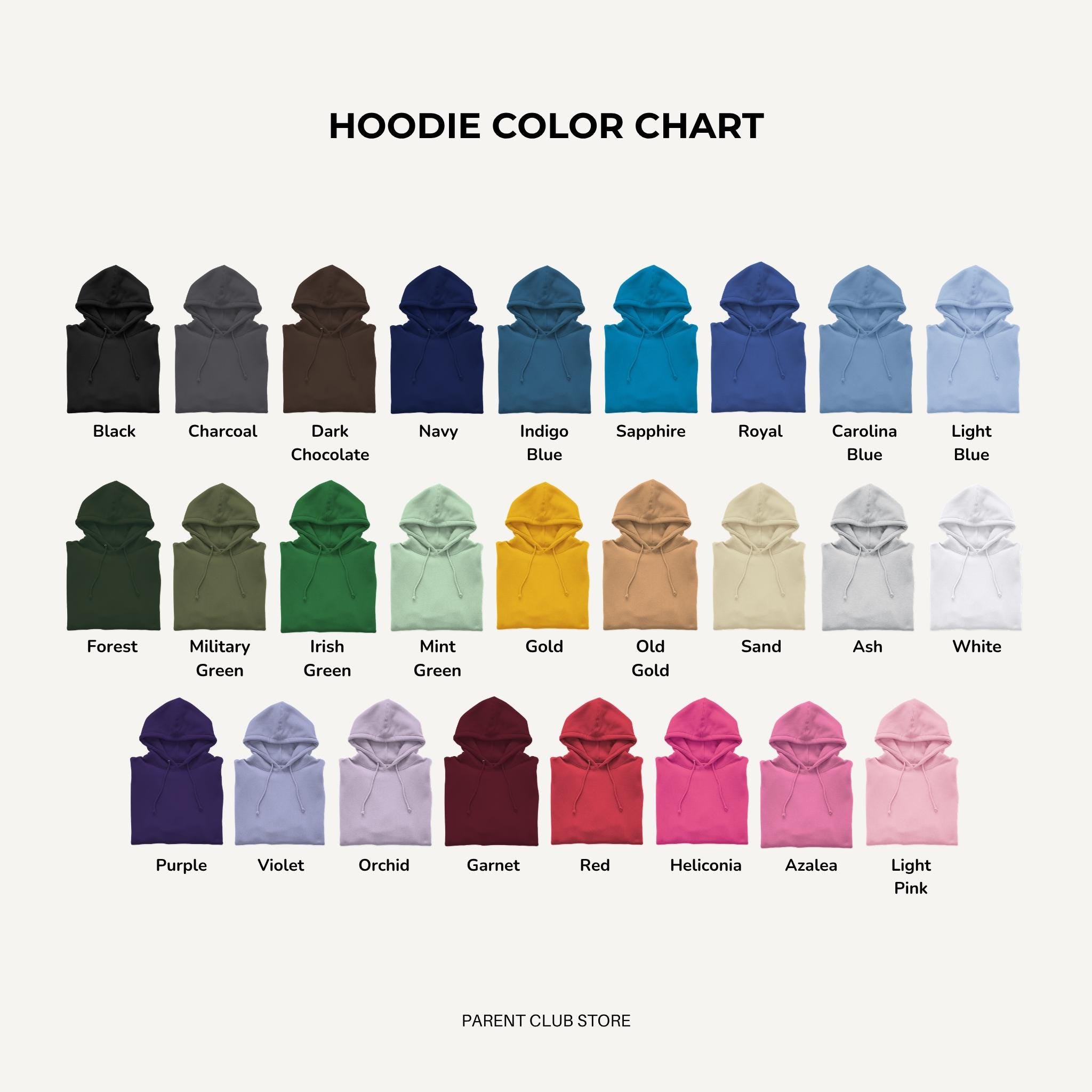Custom Embroidered Hooded Sweatshirt with Kids Names, Mother's Day Gift, Gift for Mom Dad Grandma Grandpa, Nana Papa Hoodie, Auntie Gift