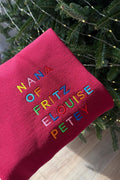 Custom Embroidered Nana Sweatshirt with Grandkids Names, Gift for Nana, Mother's Day Gift