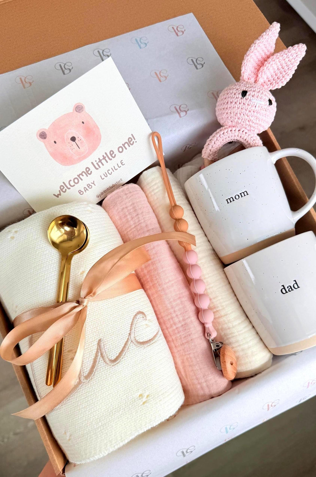 New Parents Gift Box for New Mom, New Dad & Baby, New Baby Gift Basket for the Whole Family, New Parent Care Package, New Mom and Dad Gifts
