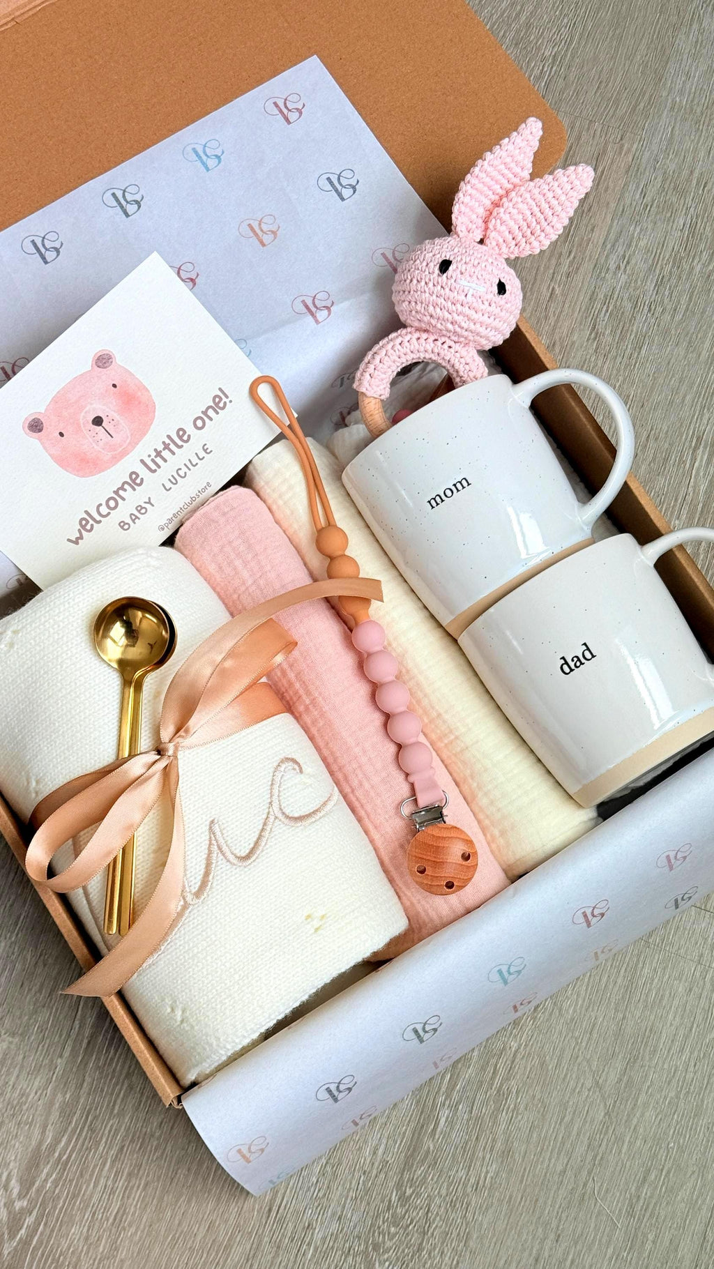 New Parents Gift Box for New Mom, New Dad & Baby, New Baby Gift Basket for the Whole Family, New Parent Care Package, New Mom and Dad Gifts