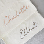 Personalized Pointelle Baby Blanket