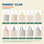 Embroidered Kids Name Tote Bag, Personalized Canvas Daycare Bag, Custom Name Kids Tote Bag
