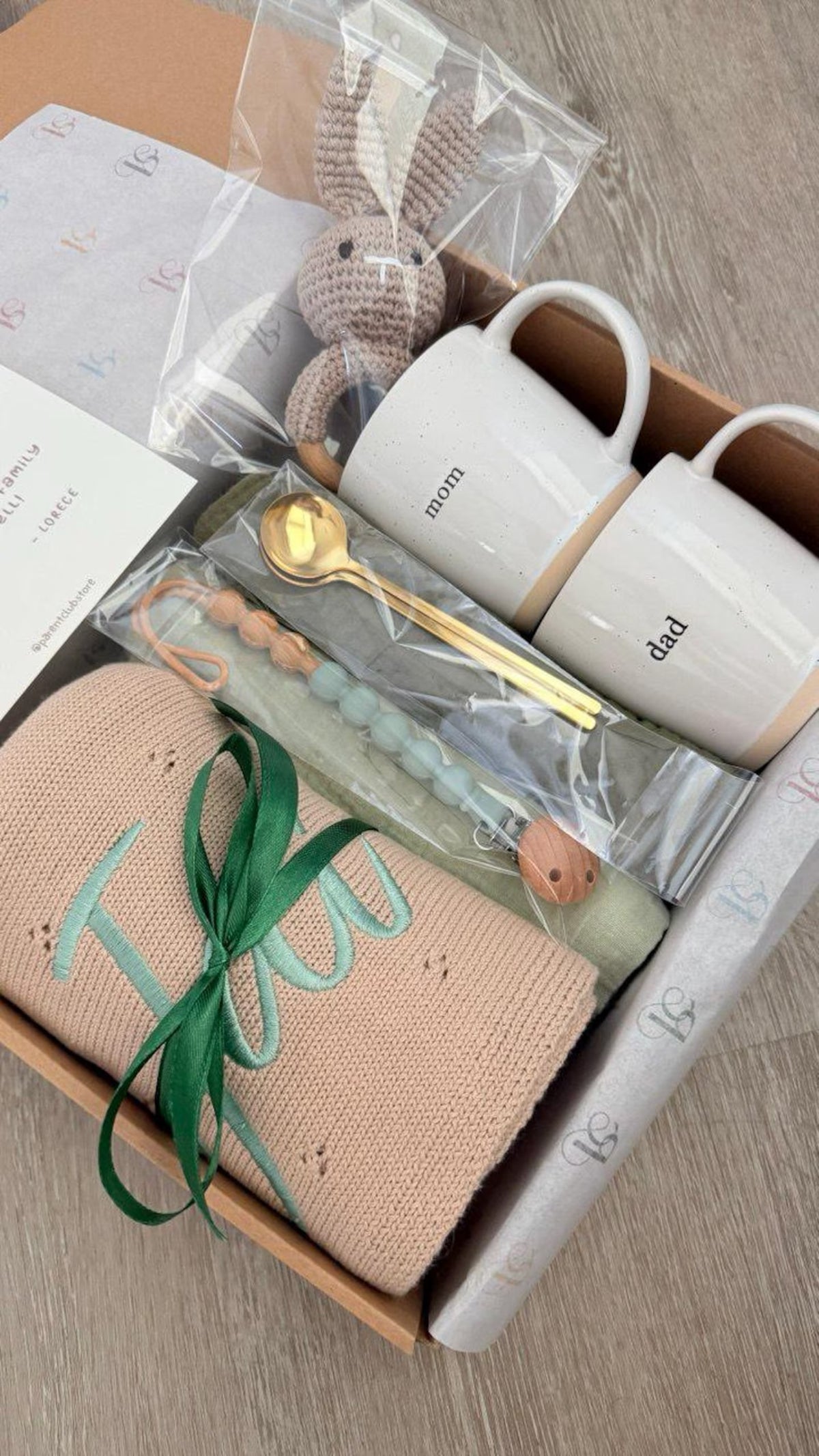 New Parents Gift Box for New Mom, New Dad & Baby, New Baby Gift Basket for the Whole Family, New Parent Care Package, New Mom and Dad Gifts
