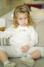 Personalized Toddler Sweatshirt, Custom Embroidered Name Kids Sweater, Baby Gift Idea, Kids sweater New Mom Gift for Baby