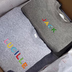 Personalized Toddler Sweatshirt, Custom Embroidered Name Kids Sweater, Baby Gift Idea, Kids sweater New Mom Gift for Baby