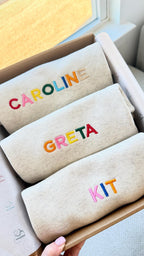 Personalized Toddler Sweatshirt, Custom Embroidered Name Kids Sweater, Baby Gift Idea, Kids sweater New Mom Gift for Baby
