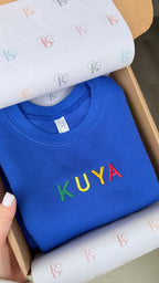 Personalized Toddler Sweatshirt, Custom Embroidered Name Kids Sweater, Baby Gift Idea, Kids sweater New Mom Gift for Baby