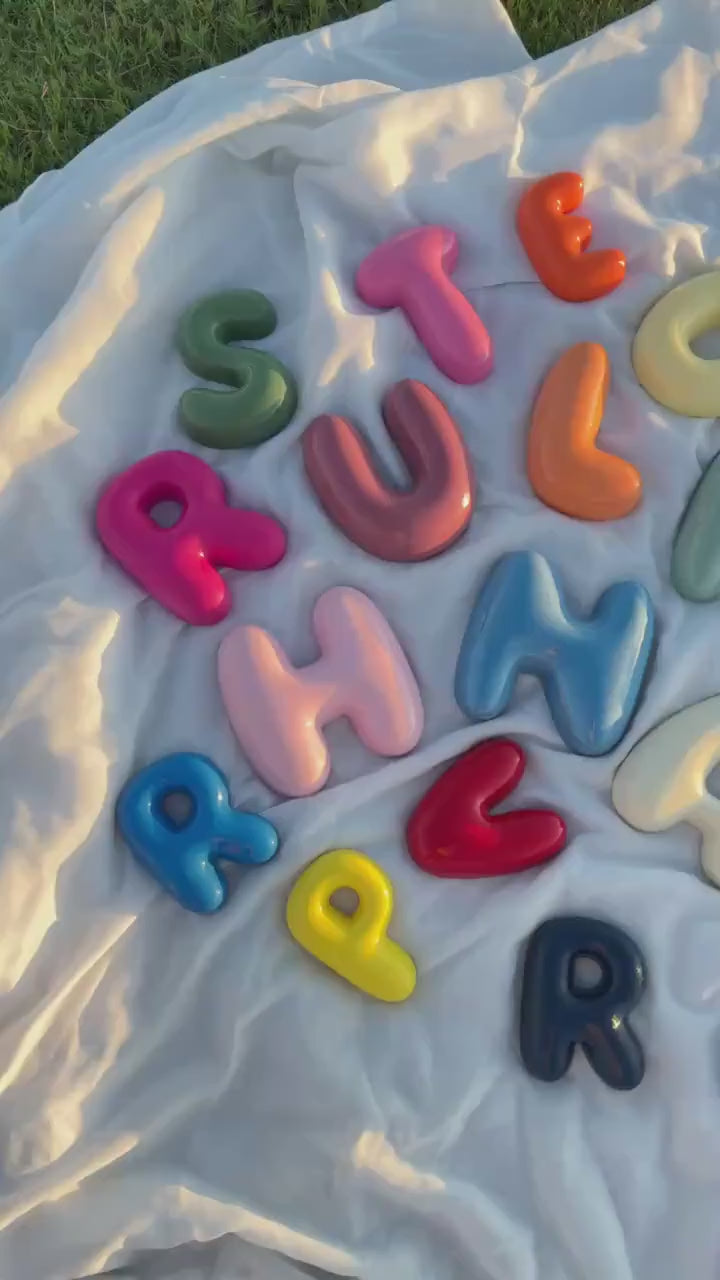 Personalized 3D Bubble Letters Name Sign, Hand Created Nursery Decor, Kids Wall Art, Baby Name Decor, Baby Shower Gift